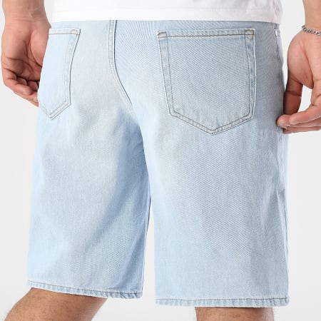 LBO - Lot De 2 Shorts Jean Relaxed Destroys 3587 3588 Noir Bleu Denim